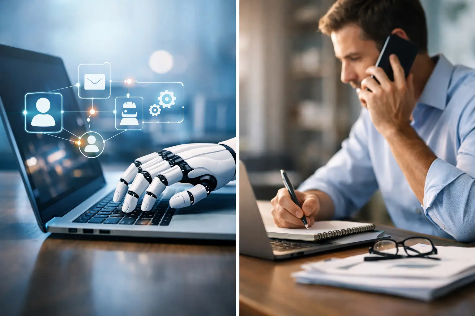 Automatisation commerciale vs prospection manuelle