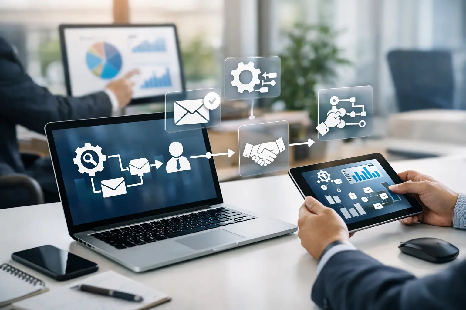 Guide automatisation commerciale pour agences