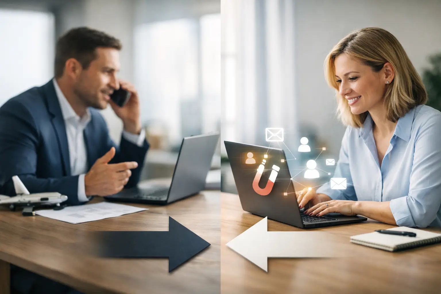 Outbound B2B ou inbound : quoi choisir ?