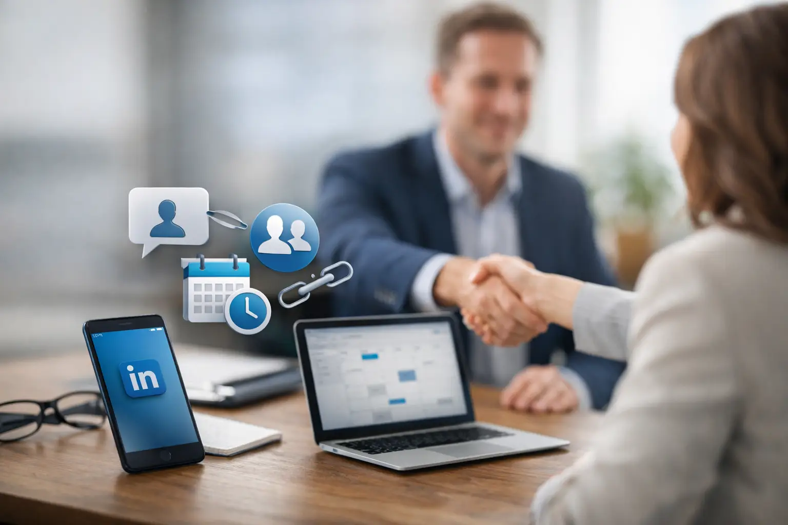 Démarchage LinkedIn B2B pour obtenir des rendez-vous